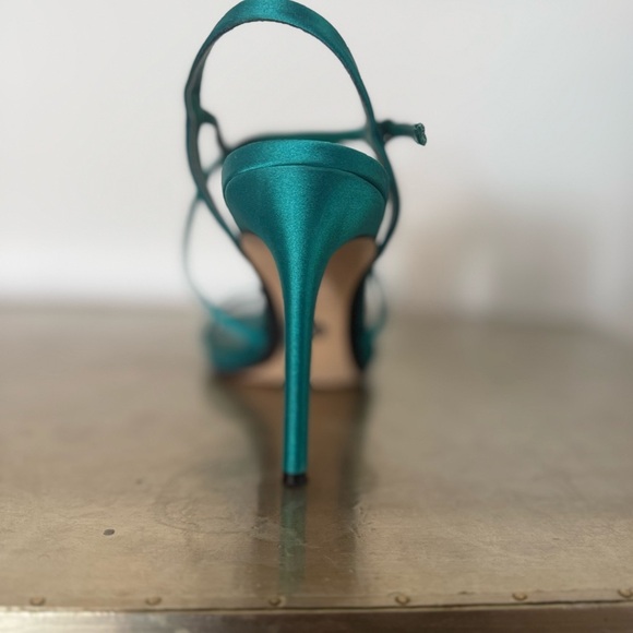 Zara Teal Strappy Heels - Picture 2 of 3
